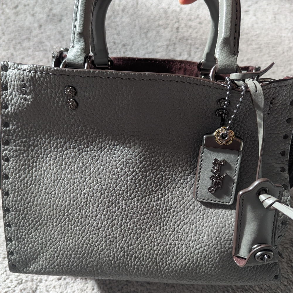 Coach Rogue 25 Gray Leather